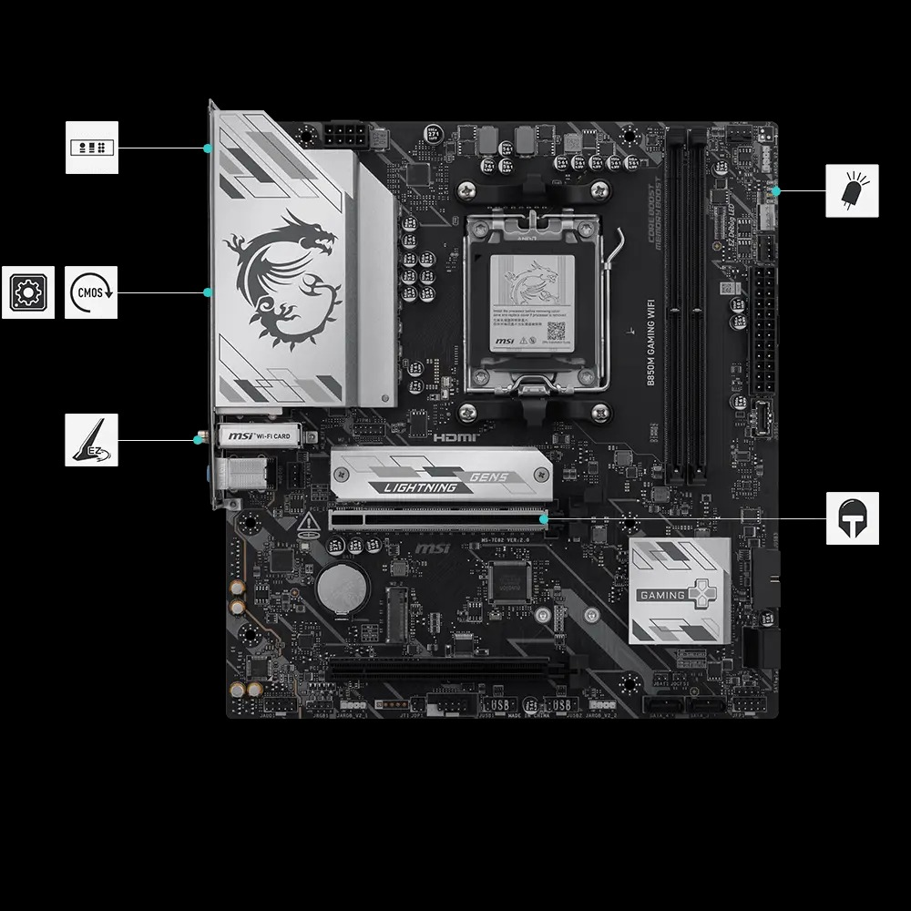 MSI B850M GAMING WIFI Motherboard