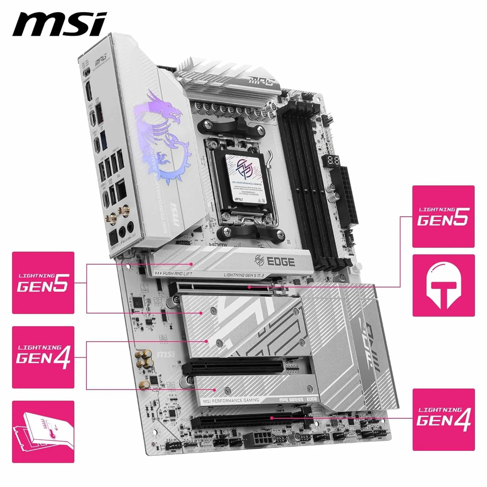 MSI MPG B850 EDGE TI WIFI Motherboard