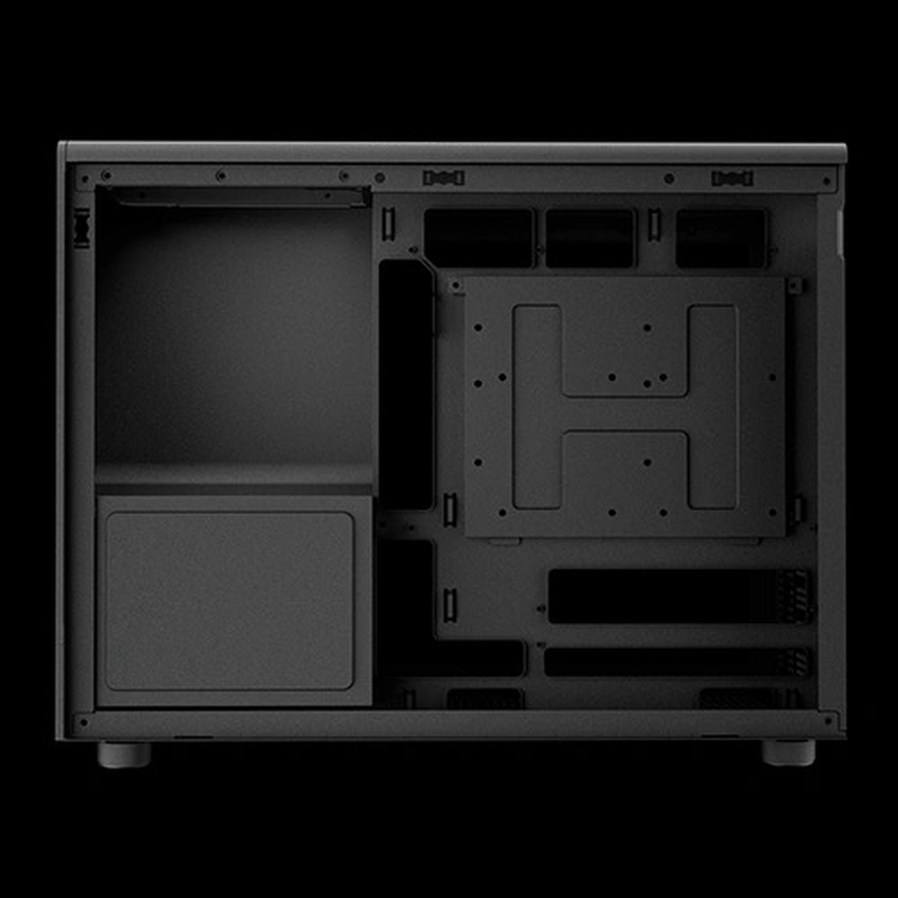 GAMDIAS ATHENA M4M ARGB M-ATX Micro Tower PC Case (Mesh Front, RGB Strip, 3x 120mm Fans, USB-C)
