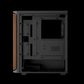 GAMDIAS AURA GC11 Wood Mid Tower PC Case (Wood Accent Mesh Front, 4×120mm Fans, ATX Support, 360mm Radiator, Panoramic Tempered Glass)