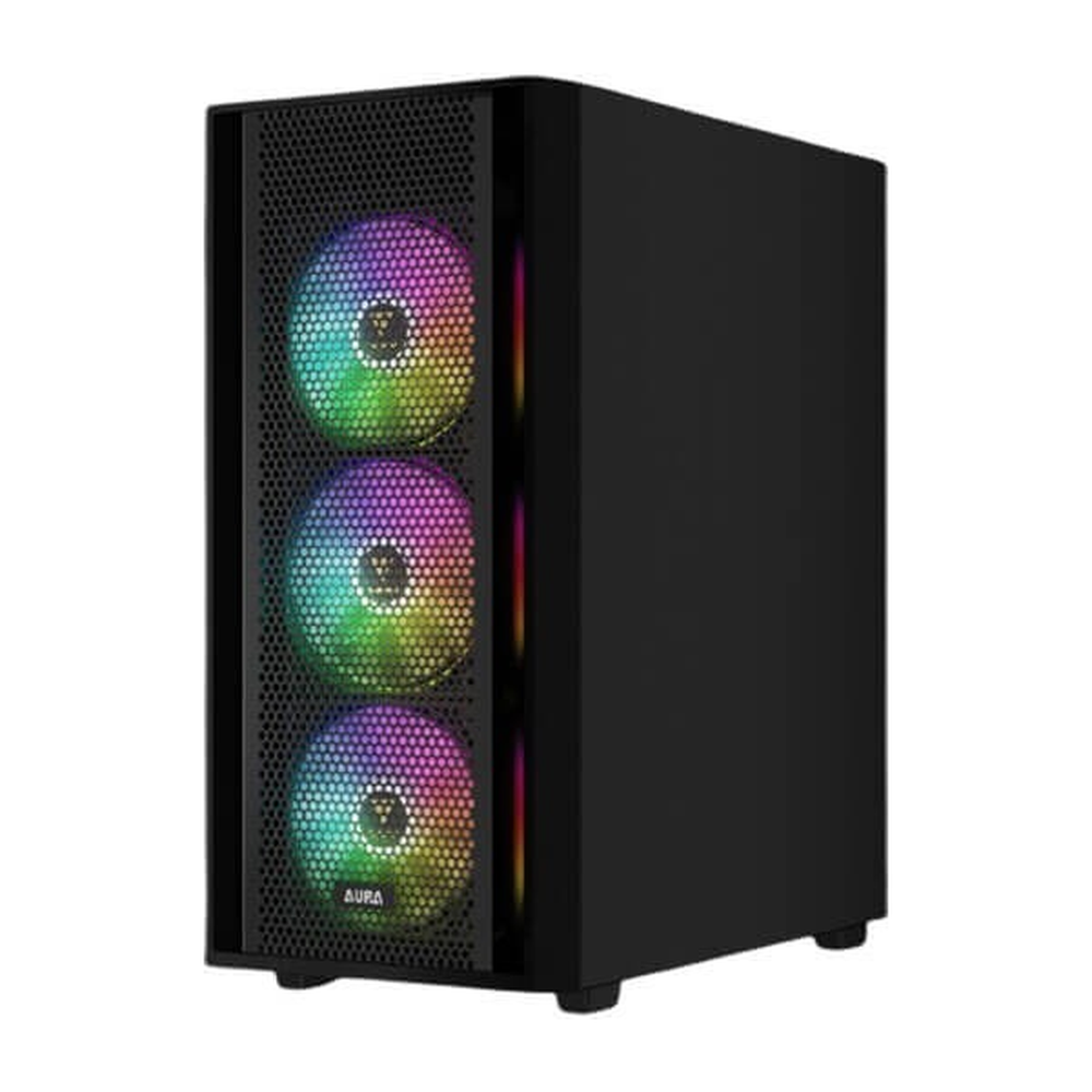 GAMDIAS AURA GC2 Elite V2 ARGB ATX Mid Tower Gaming Case (Black)