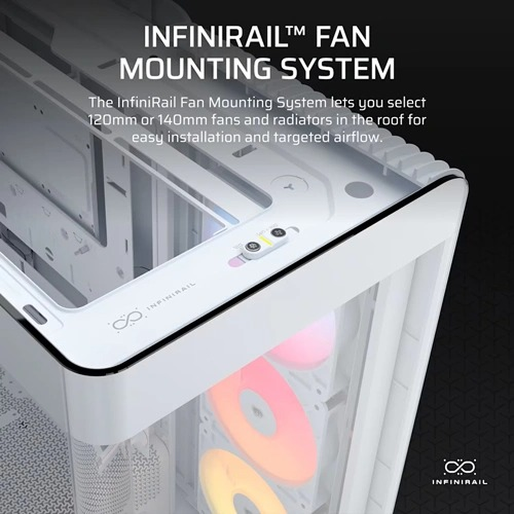 Corsair Chassis 4500X RS ARGB WHITE PC Case Without PSU