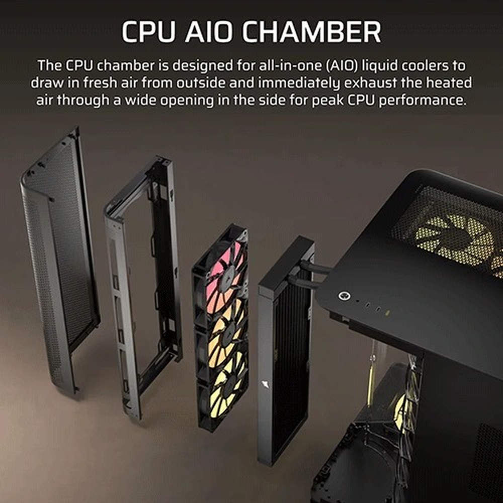Corsair Chassis Air 5400 RS-R ARGB TG Mid-Tower, Black