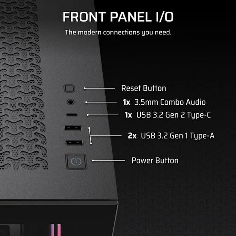 3500X RSR ARGB Tempered Glass Mid-Tower, Black