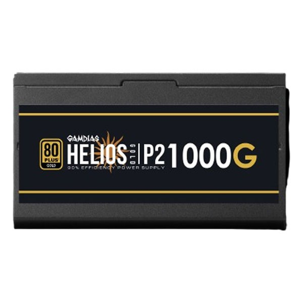 GAMDIAS HELIOS P2-1000G 1000W 80+ Gold ATX 3.1 Fully Modular Power Supply (12VHPWR, PCIe Gen 5.1, 135mm FDB Fan)