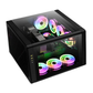 GAMDIAS NESO P1 B E-ATX Full-Tower PC Case (Black, Dual-Chamber, Trapezoid, Panoramic Glass)