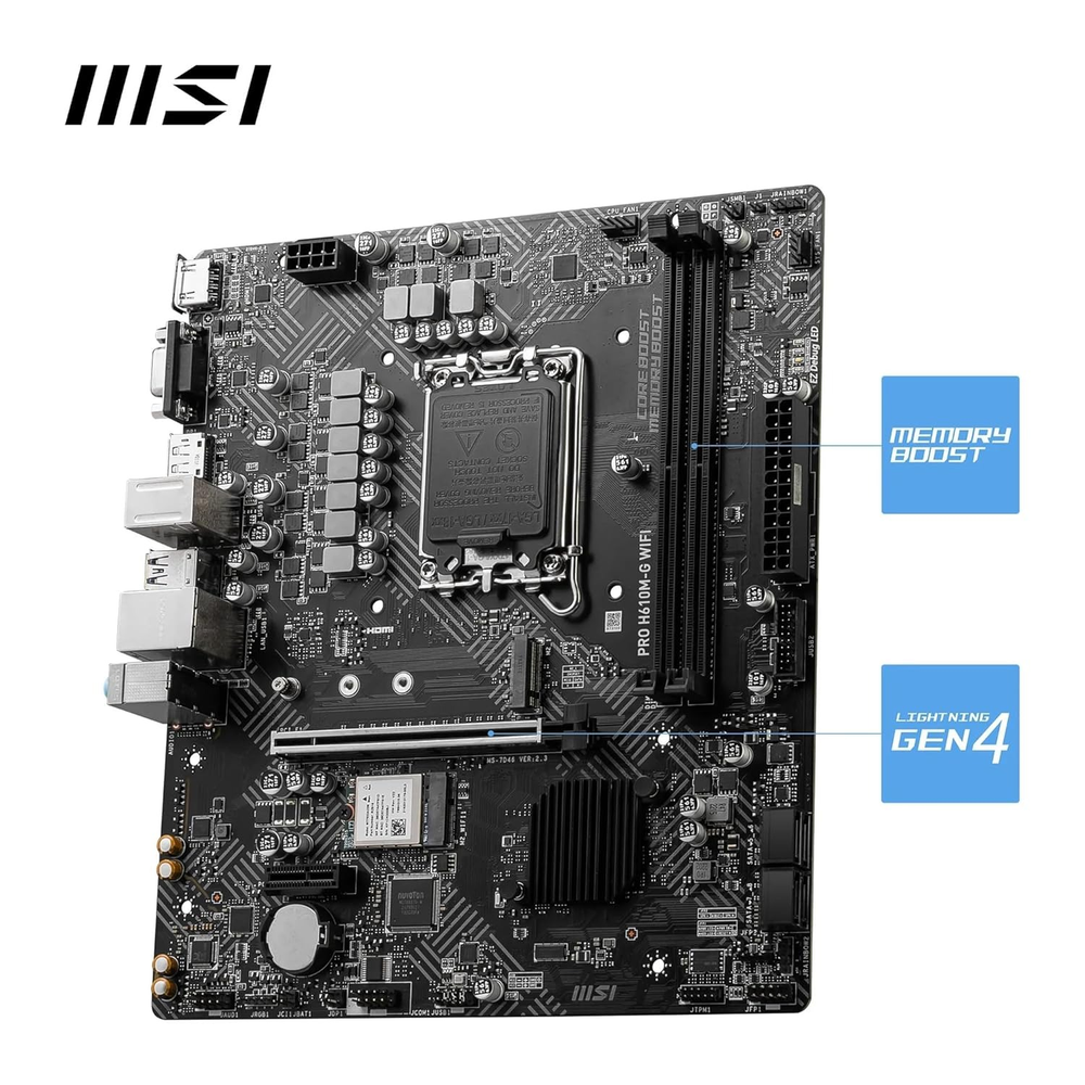 MSI PRO H610M-G WIFI Motherboard