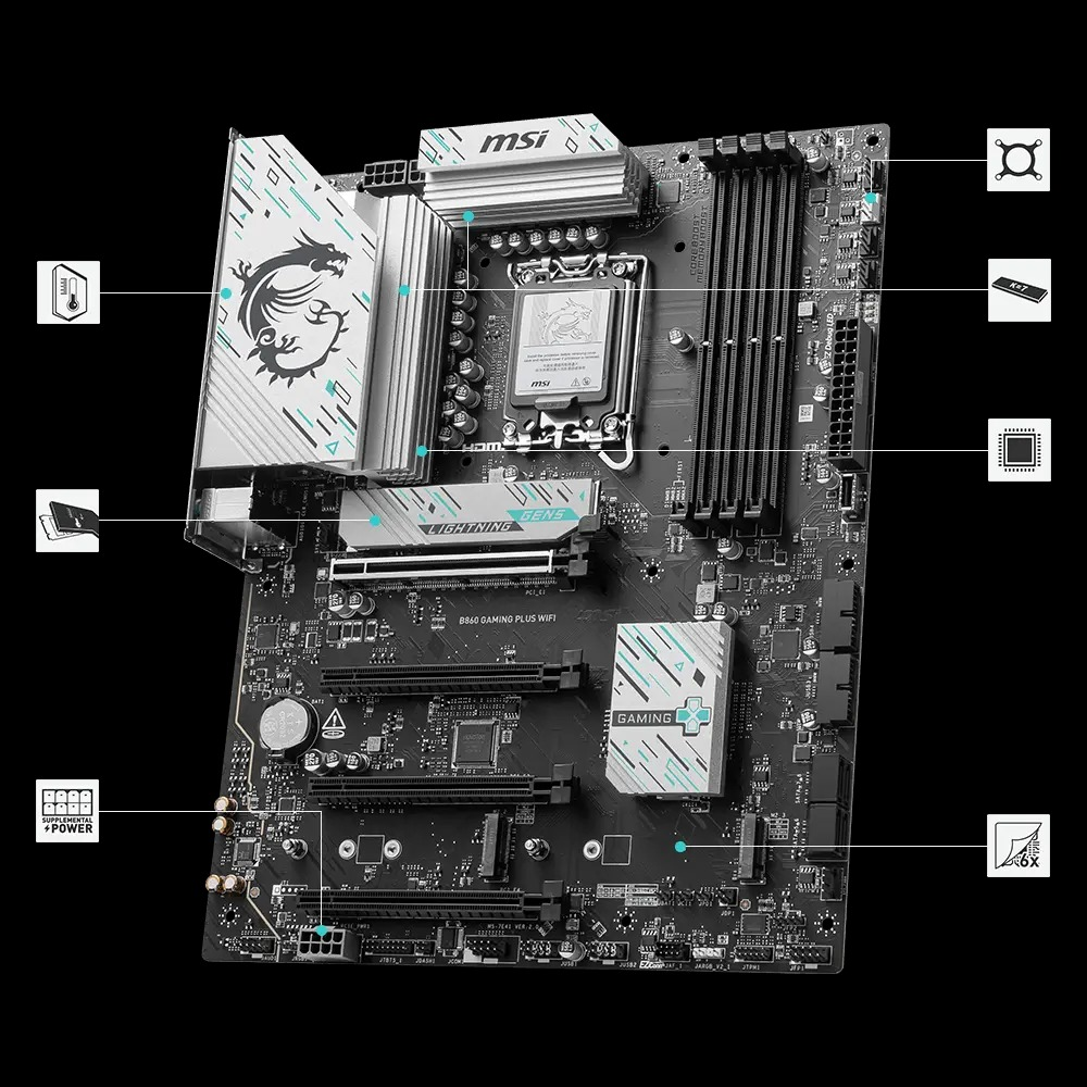 MSI B860 GAMING PLUS WIFI Motherboard