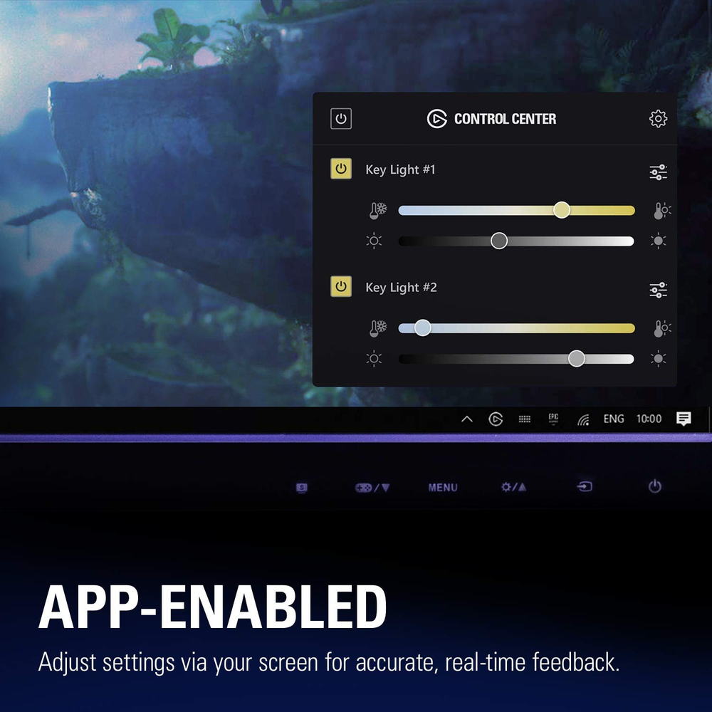 Elgato Key Light Air – Wi-Fi LED Desk Light for Streaming with 1400 Lumens & App Control