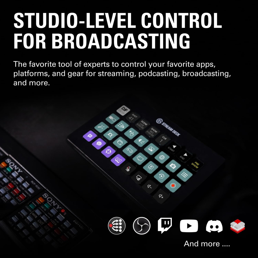 Corsair Elgato Stream Deck XL 32‑Key Live Content Creation Controller