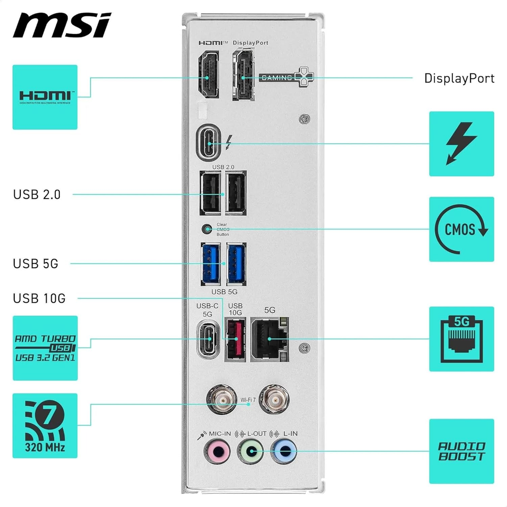 MSI B860M GAMING PLUS WIFI Motherboard
