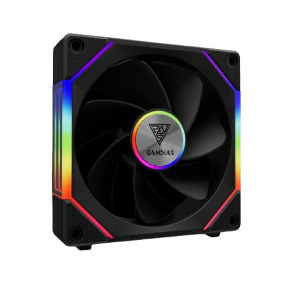 GAMDIAS Aeolus P2-1203 120mm ARGB PWM Case Fan (Triple Pack)