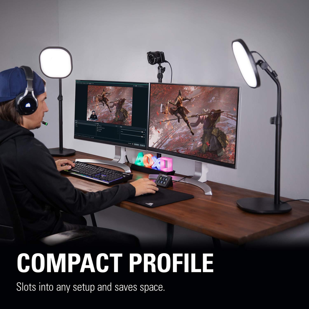 Elgato Key Light Air – Wi-Fi LED Desk Light for Streaming with 1400 Lumens & App Control