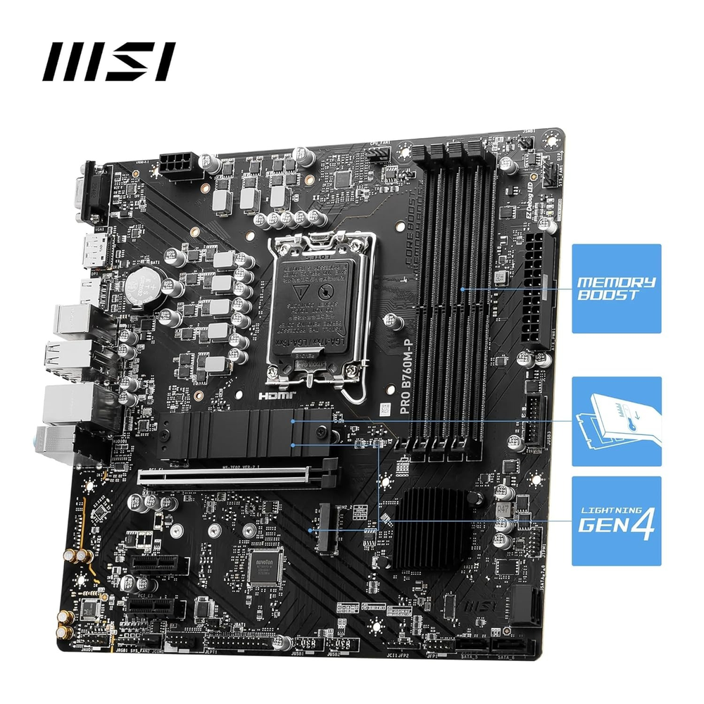 MSI PRO B760M-P Motherboard (DDR5)