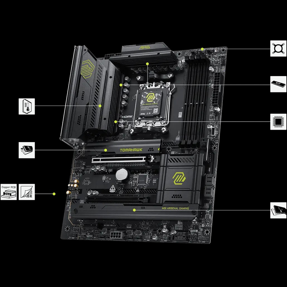 MSI MAG B850 TOMAHAWK WIFI Motherboard