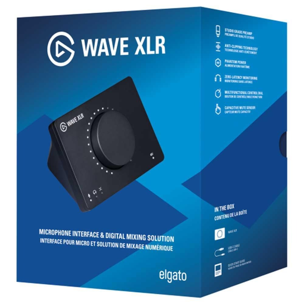 Elgato Wave XLR - Premium USB-C Audio Interface with 75dB Preamp, 48V Phantom Power, and Wave Link Software