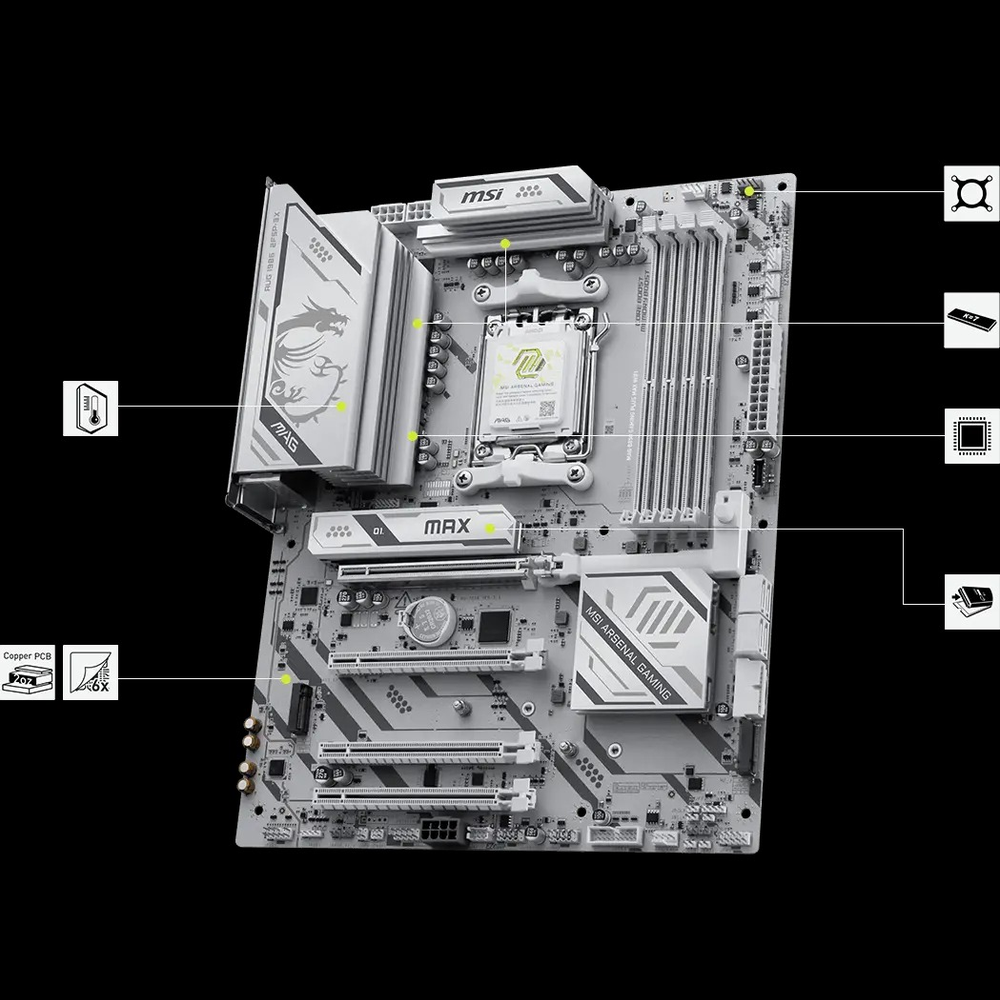 MSI MAG B850 GAMING PLUS MAX WIFI Motherboard