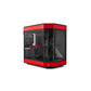 HYTE Y60 Dual-Chamber Panoramic ATX Mid-Tower Case (Black-Red / Black Cherry)