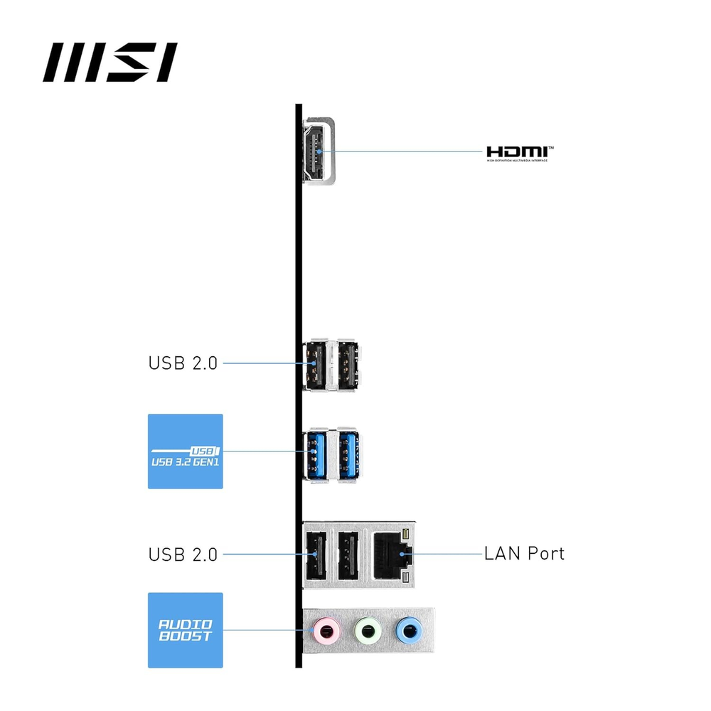 MSI PRO H610M-S WIFI DDR4 Motherboard