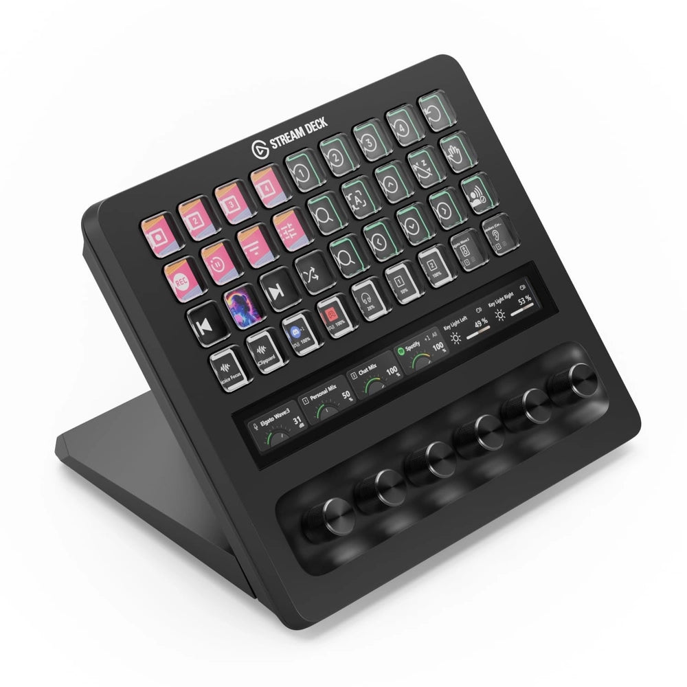 Elgato Stream Deck + XL – 36 LCD Keys, 6 Multifunction Dials & LCD Infobar