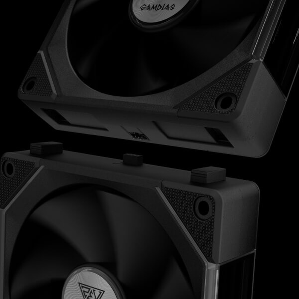 GAMDIAS Aeolus P2-1203 120mm ARGB PWM Case Fan (Triple Pack)