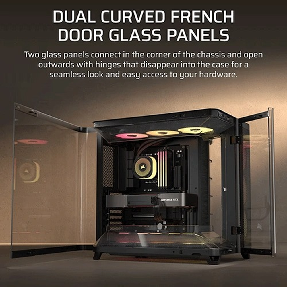 Corsair Chassis Air 5400 RS-R ARGB TG Mid-Tower, Black