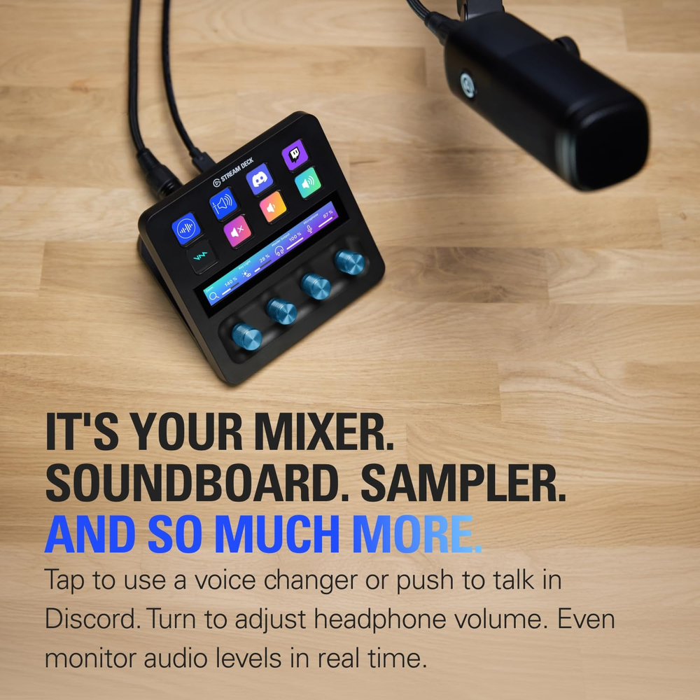 Elgato XLR Dock MK.2 for Stream Deck + - Professional Audio Interface with 80dB Gain and Onboard DSP