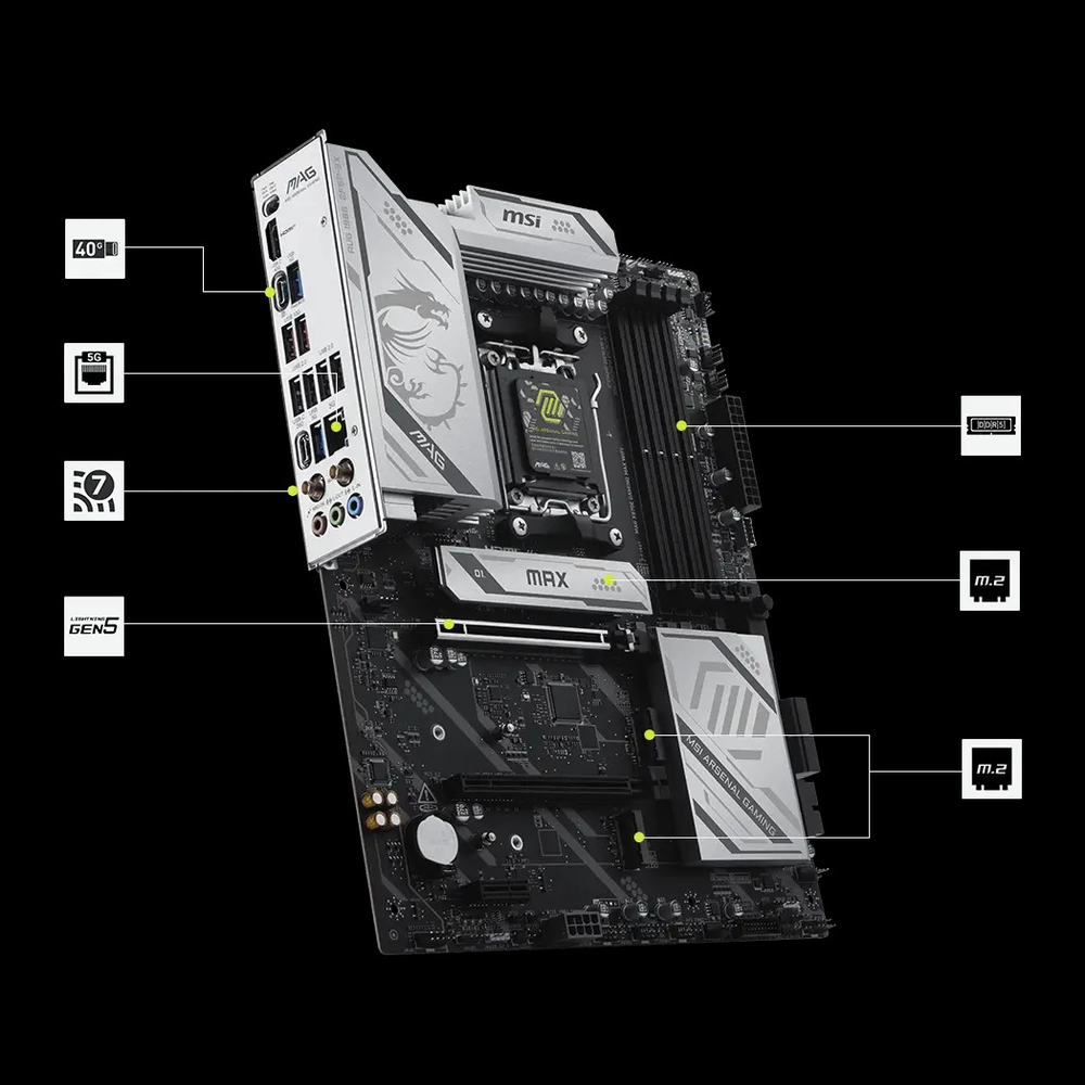 MSI MAG X870E GAMING MAX WIFI Motherboard