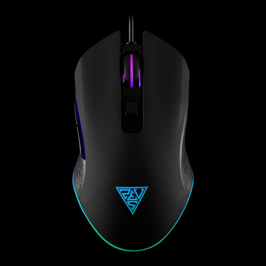 GAMDIAS AURA GS2 Multicolor Gaming Mouse (3600 DPI, 6 Buttons, Black)