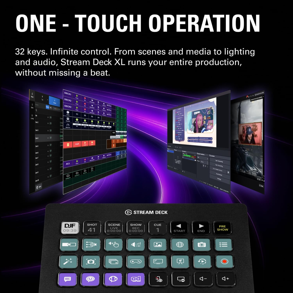 Corsair Elgato Stream Deck XL 32‑Key Live Content Creation Controller