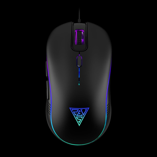GAMDIAS AURA GS3 Multicolor Gaming Mouse (3600 DPI, 6 Buttons, Black)