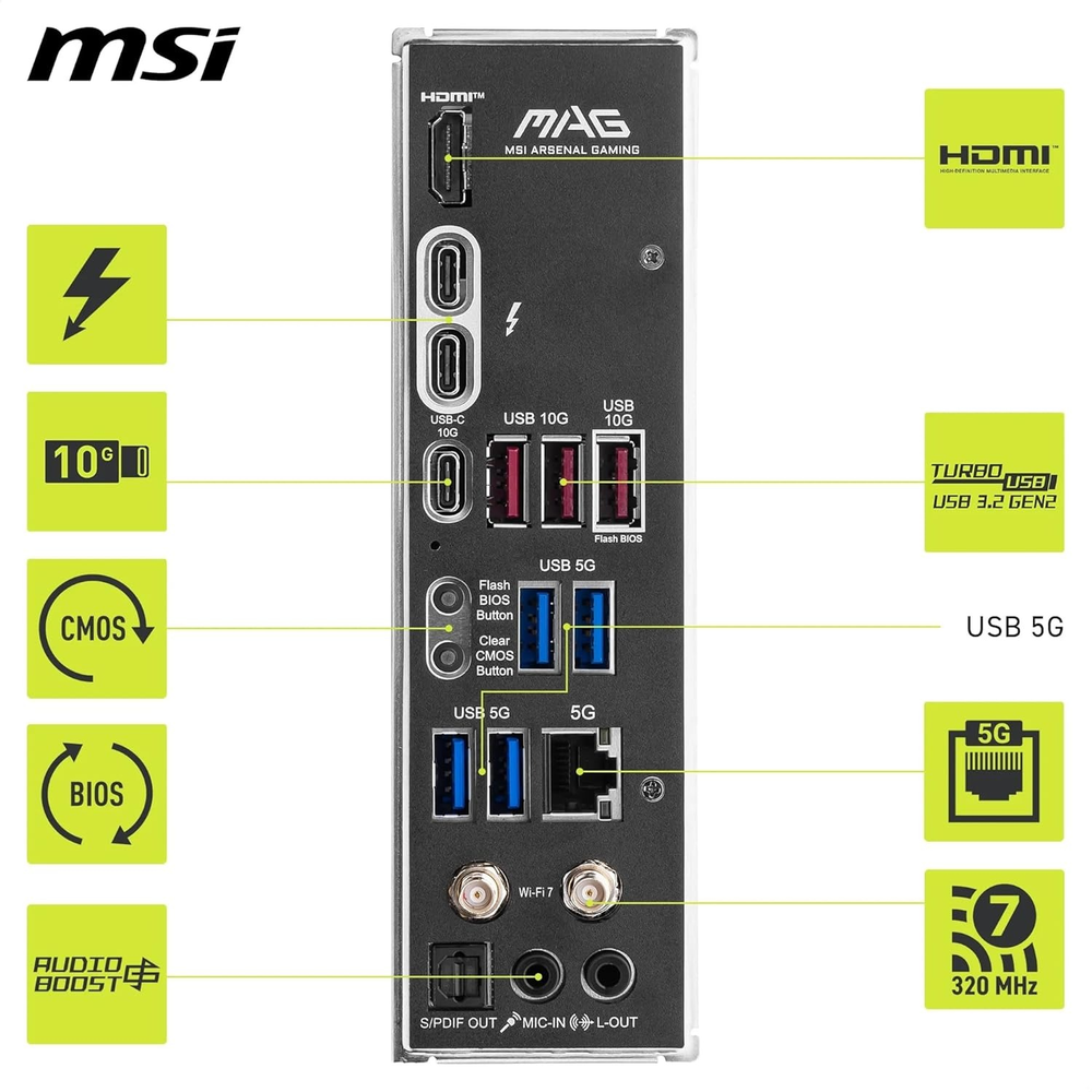 MSI MAG Z890 TOMAHAWK WIFI Motherboard