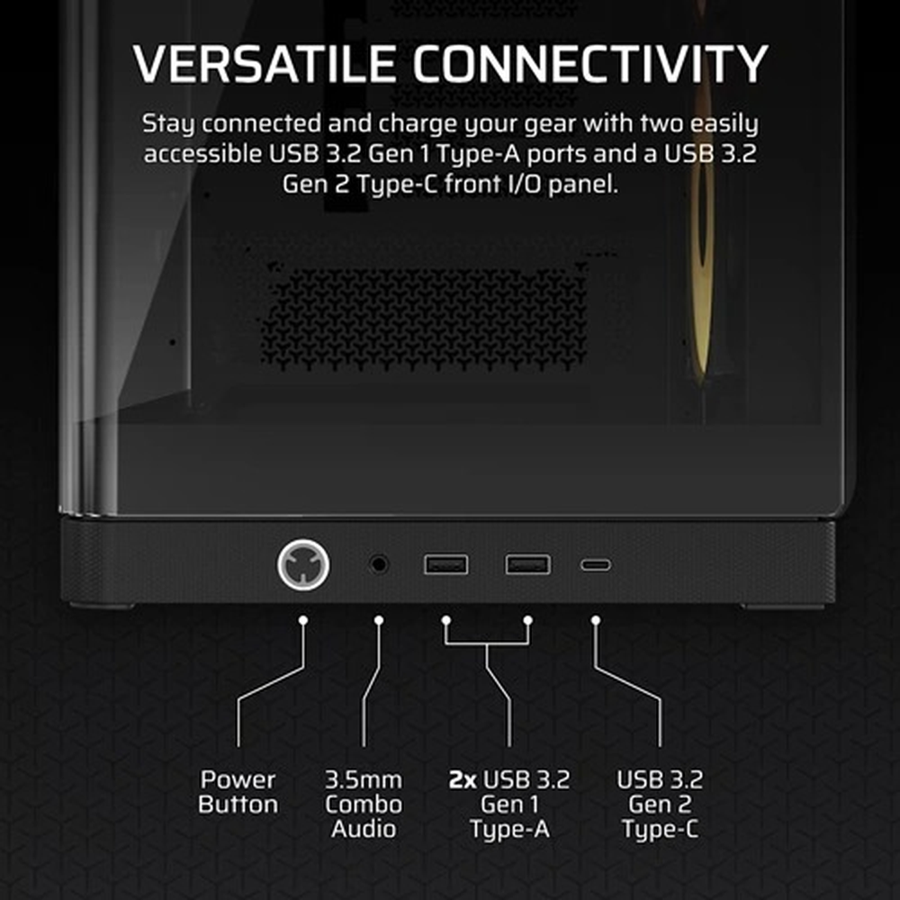 Corsair Chassis 4500X RS ARGB BLACK PC Case Without PSU