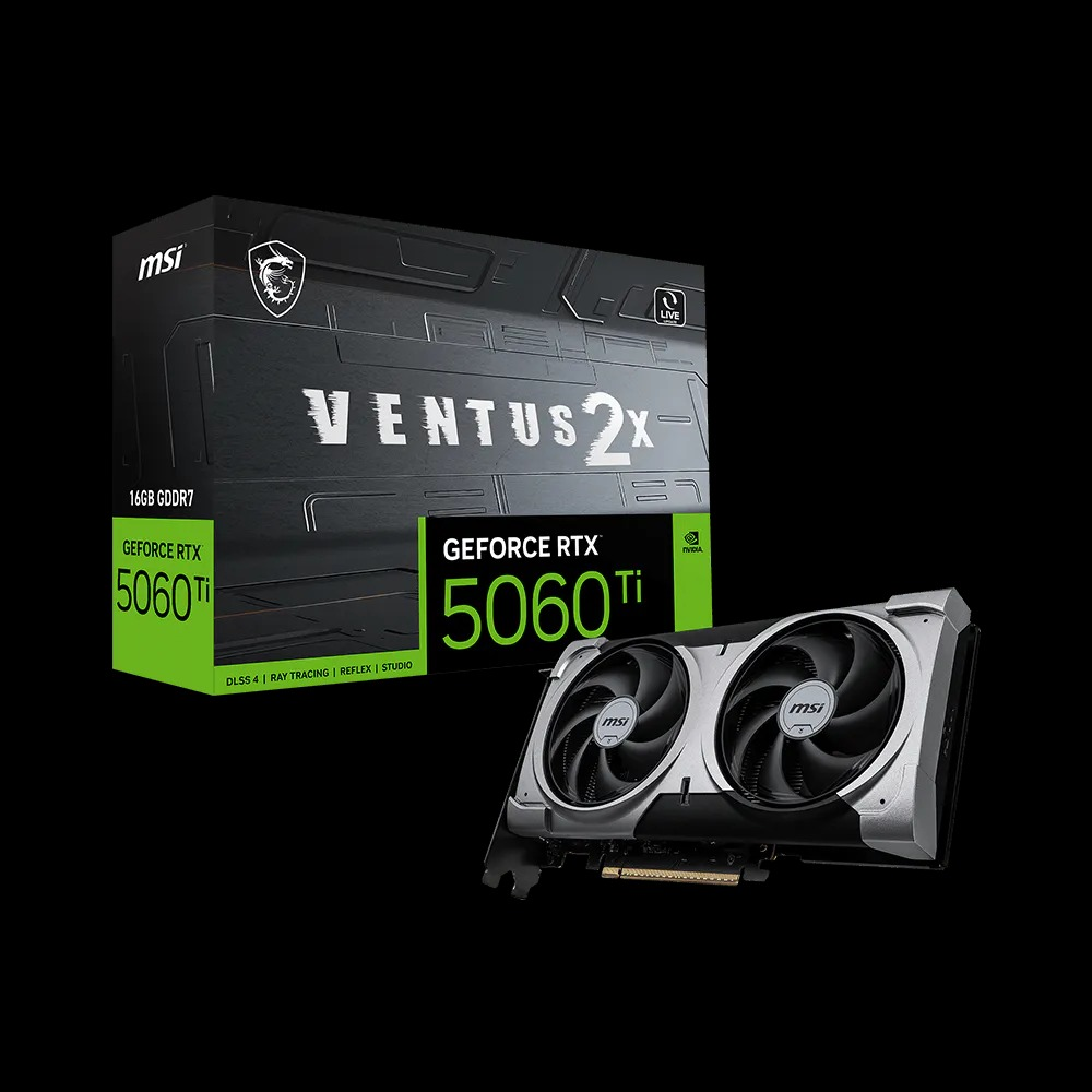 MSI GeForce RTX 5060 Ti 16G VENTUS 2X PLUS Graphics Cardu