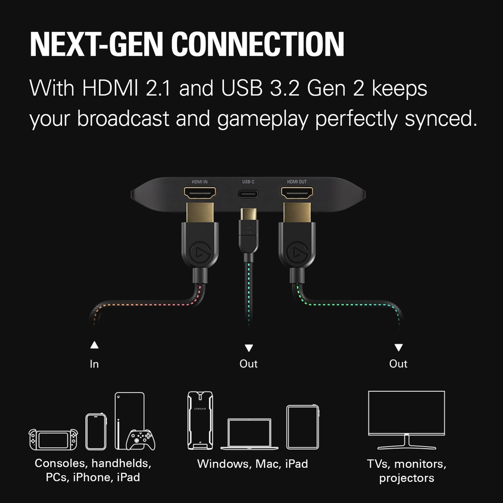 Corsair Elgato Game Capture 4K X External Capture Card