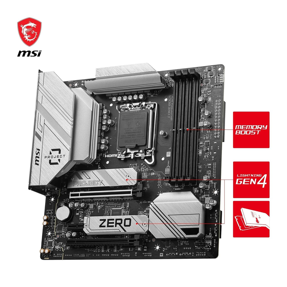 MSI B760M PROJECT ZERO Motherboard