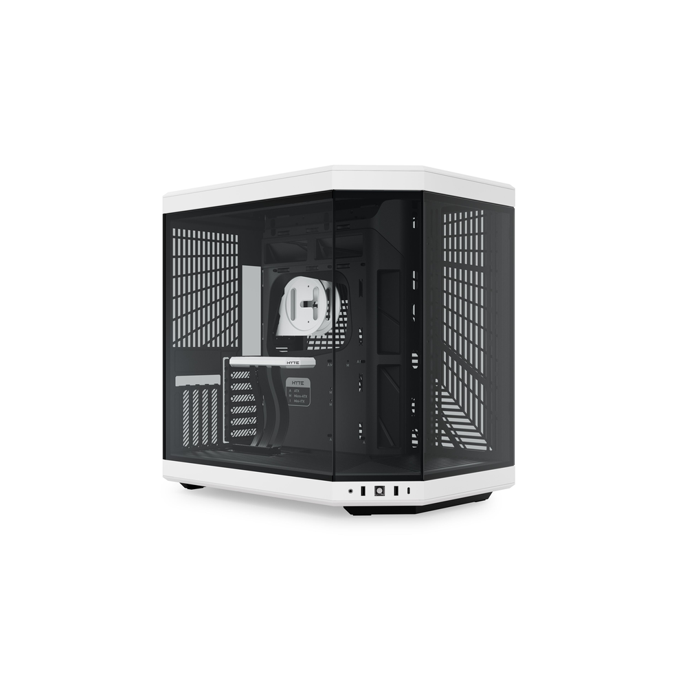 HYTE Y70 Dual-Chamber Panoramic E-ATX Mid-Tower Case (Black-White / Panda)