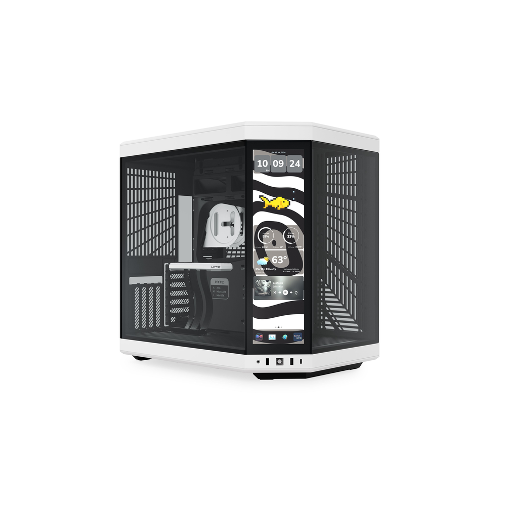 HYTE Y70 Touch Infinite 14.9" Dual-Chamber E-ATX Mid-Tower Case (Panda / Black-White)