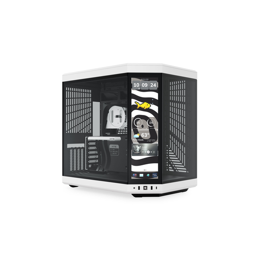 HYTE Y70 Touch Infinite 14.9" Dual-Chamber E-ATX Mid-Tower Case (Panda / Black-White)