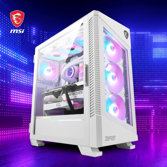 MSI MPG VELOX 100R WHITE ARGB ATX Mid Tower PC Case