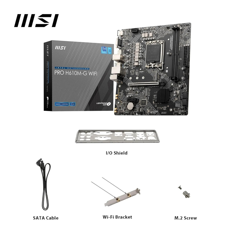 MSI PRO H610M-G WIFI Motherboard