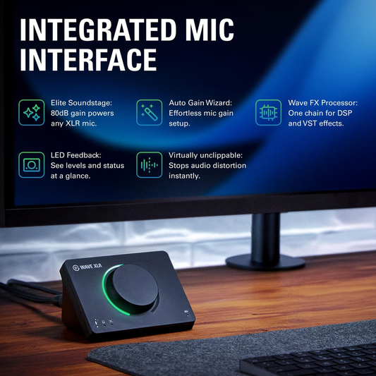 Corsair Elgato Wave XLR MK.2 USB-C Audio Interface for XLR Microphones