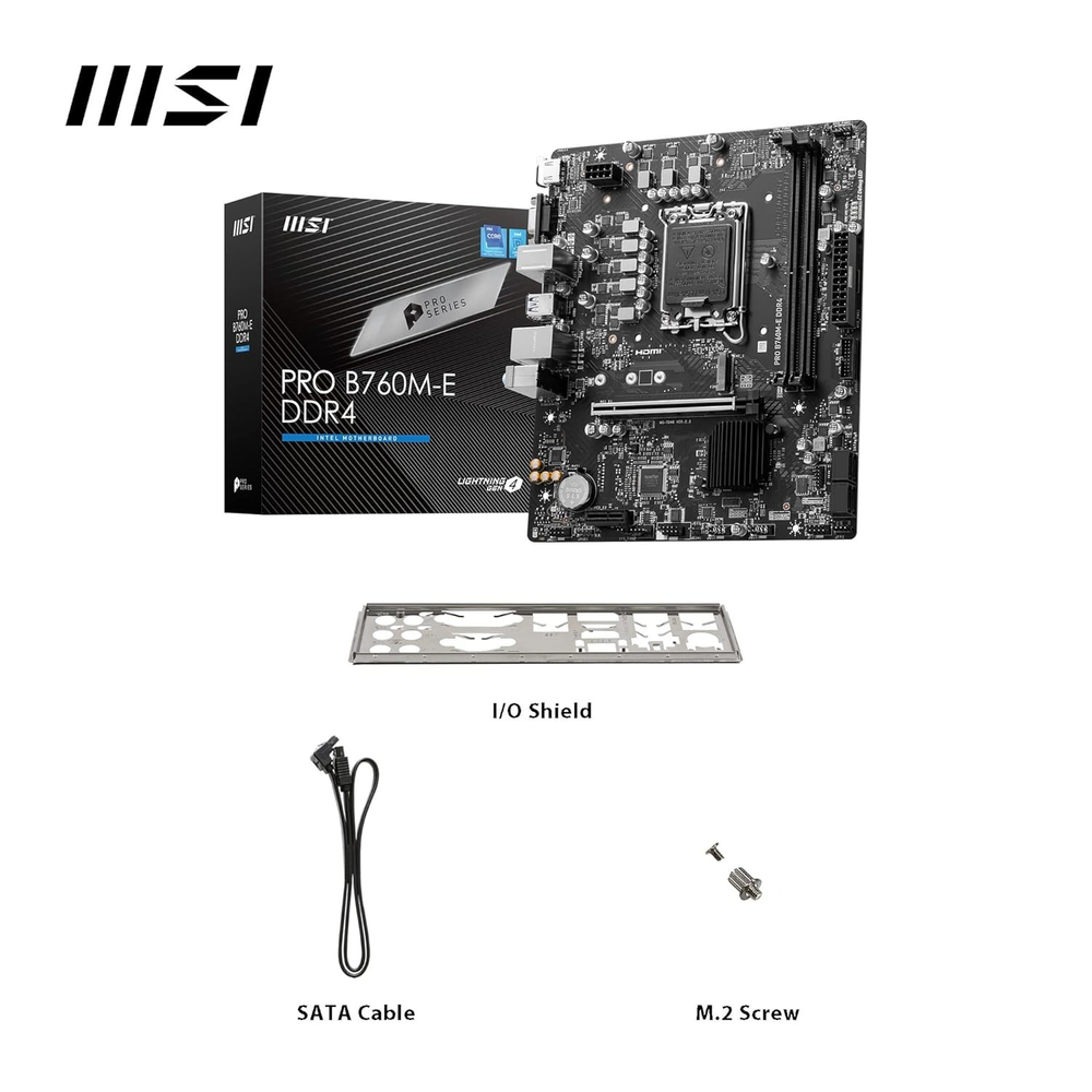 MSI PRO B760M-E DDR4 Motherboard