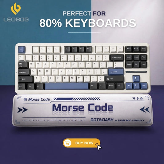 Leobog Raw Morse Code Keyboard Hand Rest (MCH)