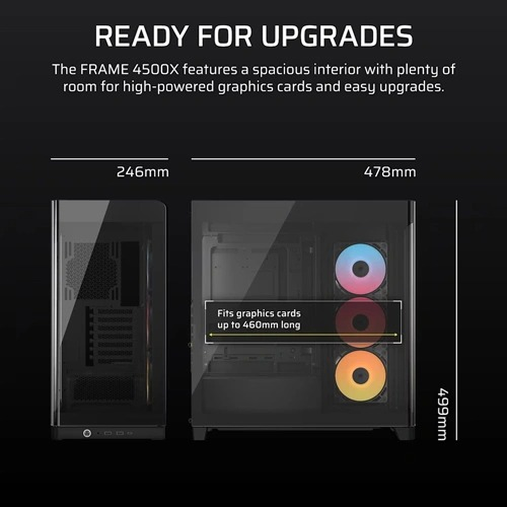 Corsair Chassis 4500X RS ARGB BLACK PC Case Without PSU