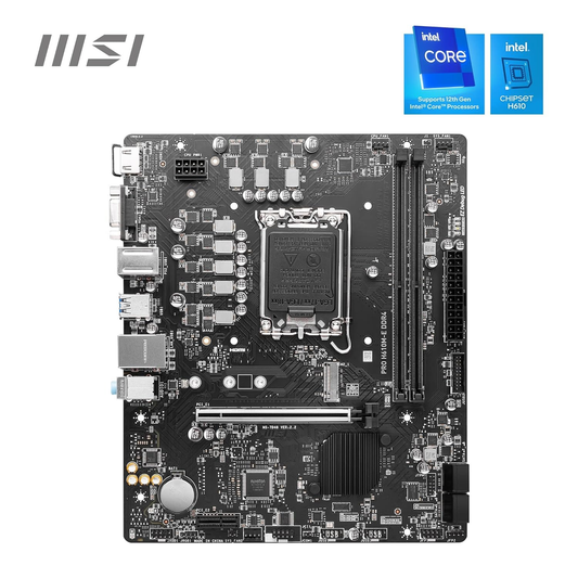 MSI PRO H610M-E DDR4 Motherboard