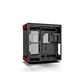 HYTE Y60 Dual-Chamber Panoramic ATX Mid-Tower Case (Black-Red / Black Cherry)