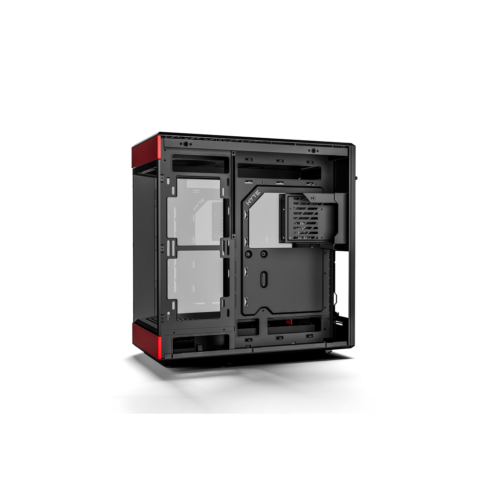 HYTE Y60 Dual-Chamber Panoramic ATX Mid-Tower Case (Black-Red / Black Cherry)