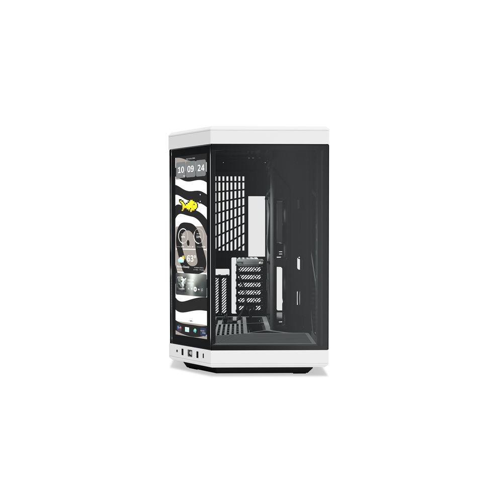 HYTE Y70 Touch Infinite 14.9" Dual-Chamber E-ATX Mid-Tower Case (Panda / Black-White)
