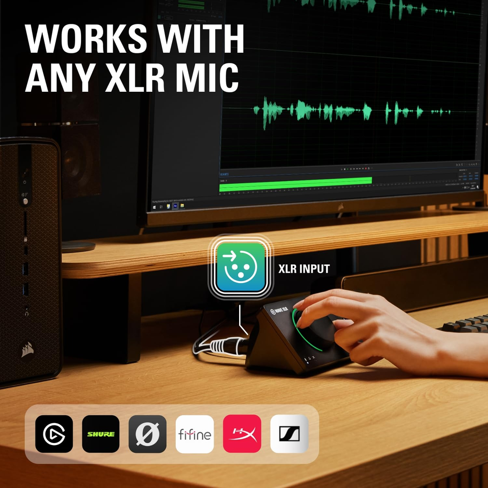 Corsair Elgato Wave XLR MK.2 USB-C Audio Interface for XLR Microphones